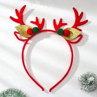 Cute Antlers Flannel Hair Band main image 4