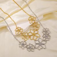 Modern Style Simple Style Flower Alloy Women's Necklace main image 2