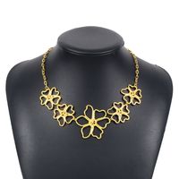 Modern Style Simple Style Flower Alloy Women's Necklace main image 5
