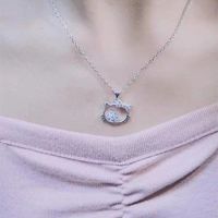 Fairy Style Conch Heart Shape Rose Gold Plated Gold Plated Silver Plated Artificial Diamond Rhinestones Alloy Wholesale Pendant Necklace main image 8