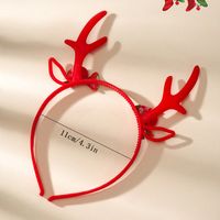 Cute Bow Knot Antlers Plastic Flannel Hair Band main image 2