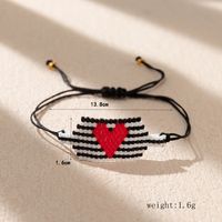 Bohemian Heart Shape Glass Handmade Women's Bracelets main image 5