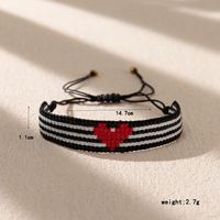 Bohemian Heart Shape Glass Handmade Women's Bracelets main image 6