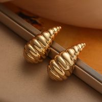 1 Pair Simple Style Roman Style Geometric Plating Copper 18k Gold Plated Ear Studs sku image 3