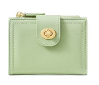 Women's Solid Color Pu Leather Zipper Lock Clasp Wallets sku image 2