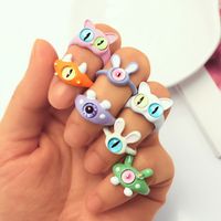 Cute Sweet Unicorn Cat Alloy Wholesale Open Rings main image 1