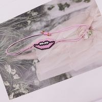 Estilo Ig Elegante Labios Vidrio Hecho A Mano Mujeres Pulsera main image 3