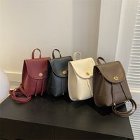 Solid Color Casual Women's Backpack main image 4