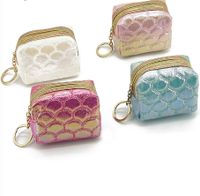 Women's Fish Scales Polyester Zipper Coin Purses main image 1