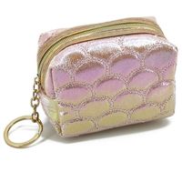 Women's Fish Scales Polyester Zipper Coin Purses sku image 4