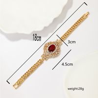 Elegant Luxurious Gem Copper Inlay Zircon Bracelets main image 9