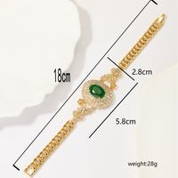 Elegant Luxurious Gem Copper Inlay Zircon Bracelets main image 10