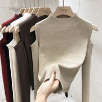 Women's Sweater Long Sleeve Sweaters & Cardigans Hollow Out Casual Solid Color main image 2