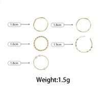 Simple Style Classic Style Solid Color White Gold Plated Gold Plated Alloy Wholesale Rings sku image 1