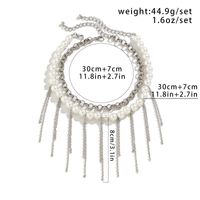 Vintage Style Commute Round Artificial Pearl Alloy Beaded Women's Necklace sku image 1