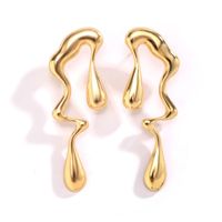 1 Pair Modern Style Classic Style Irregular Plating Alloy 18k Gold Plated Ear Studs main image 6