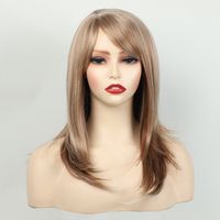 Women's Simple Style Holiday High Temperature Wire Side Fringe Long Curly Hair Wigs sku image 2