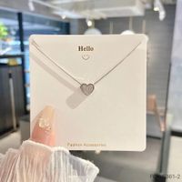 Casual Business Simple Style Heart Shape Sterling Silver Plating Inlay Zircon 18k Gold Plated Rhodium Plated Pendant Necklace main image 4