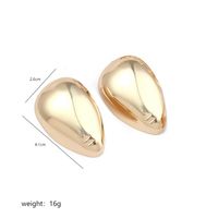 1 Pair Elegant C Shape Heart Shape Polishing Plating Copper 18k Gold Plated White Gold Plated Ear Studs sku image 9