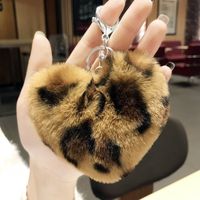 Korean Style Heart Shape Synthetic Fibre Women's Bag Pendant Keychain 1 Piece sku image 47
