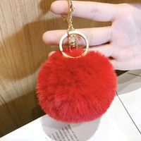 Korean Style Heart Shape Synthetic Fibre Women's Bag Pendant Keychain 1 Piece sku image 12