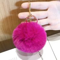 Korean Style Heart Shape Synthetic Fibre Women's Bag Pendant Keychain 1 Piece sku image 18