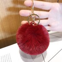 Korean Style Heart Shape Synthetic Fibre Women's Bag Pendant Keychain 1 Piece sku image 16