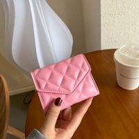 Women's Solid Color Pu Leather Hidden Buckle Coin Purses main image 5
