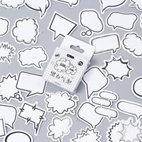1 Set Solid Color School Mixed Materials Simple Style Stickers sku image 1