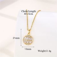 Stainless Steel Titanium Steel Korean Style Inlay Plating Tree Swan Heart Shape Zircon Pendant Necklace sku image 8