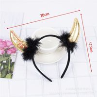 Simple Style Classic Style Mermaid Sequin Pu Leather Gauze Inlay Artificial Rhinestones Hair Band main image 1