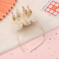 Simple Style Classic Style Mermaid Sequin Pu Leather Gauze Inlay Artificial Rhinestones Hair Band main image 6