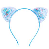 Simple Style Classic Style Mermaid Sequin Pu Leather Gauze Inlay Artificial Rhinestones Hair Band main image 8