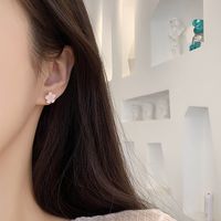 1 Pair Elegant Lady Cat Flower Alloy Gold Plated Ear Studs main image 4