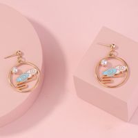 1 Pair Simple Style Classic Style Color Block Alloy Drop Earrings main image 3