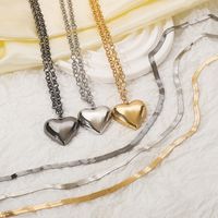 Modern Style Sweet Simple Style Heart Shape Alloy Women's Bracelets Necklace main image 4