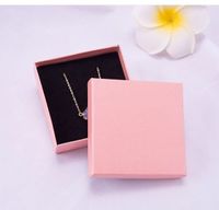 Fashion Simple Style Solid Color Paper Jewelry Boxes sku image 1