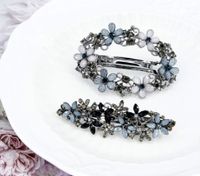 Simple Style Classic Style Flower Alloy Inlay Rhinestones Hair Clip main image 1