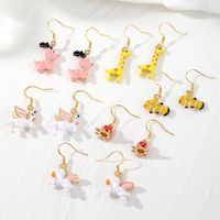 1 Pair Casual Cute Simple Style Color Block Enamel Alloy Drop Earrings main image 8