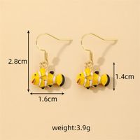 1 Pair Casual Cute Simple Style Color Block Enamel Alloy Drop Earrings main image 3