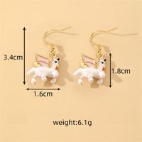 1 Pair Casual Cute Simple Style Color Block Enamel Alloy Drop Earrings main image 5