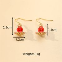1 Pair Casual Cute Simple Style Color Block Enamel Alloy Drop Earrings main image 6