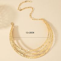 Hip-hop Punk Solid Color Alloy Plating Gold Plated Women's Choker main image 2