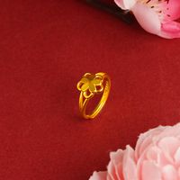1 Piece Chinoiserie Bow Knot Copper Plating Open Ring sku image 19