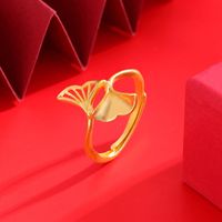 1 Piece Chinoiserie Bow Knot Copper Plating Open Ring sku image 23