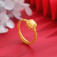 1 Piece Chinoiserie Bow Knot Copper Plating Open Ring sku image 30