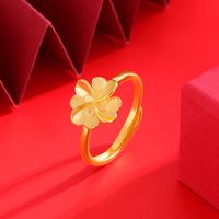 1 Piece Chinoiserie Bow Knot Copper Plating Open Ring sku image 24