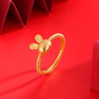 1 Piece Chinoiserie Bow Knot Copper Plating Open Ring sku image 45