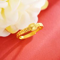 1 Piece Chinoiserie Bow Knot Copper Plating Open Ring sku image 7