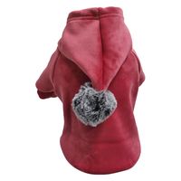 Casual Gold Velvet Solid Color Pet Clothing main image 1